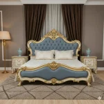 Royal Style Baroque Double Bed Frame