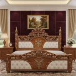 Regal Carve Luxurious Handcrafted Bedroom Set