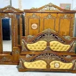 Luxury Shegun Wood Carved Bedroom Set