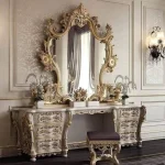 Royal Handcrafted Baroque Vanity Table Set