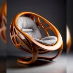 Luxury Decorative Wooden Armchair
