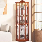 Modern Wooden Corner Display Cabinet